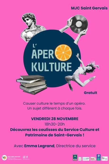 MJC - L'apéro Kulture: Discover behind the scenes of the Culture and Heritage Department of Saint-Gervais!
