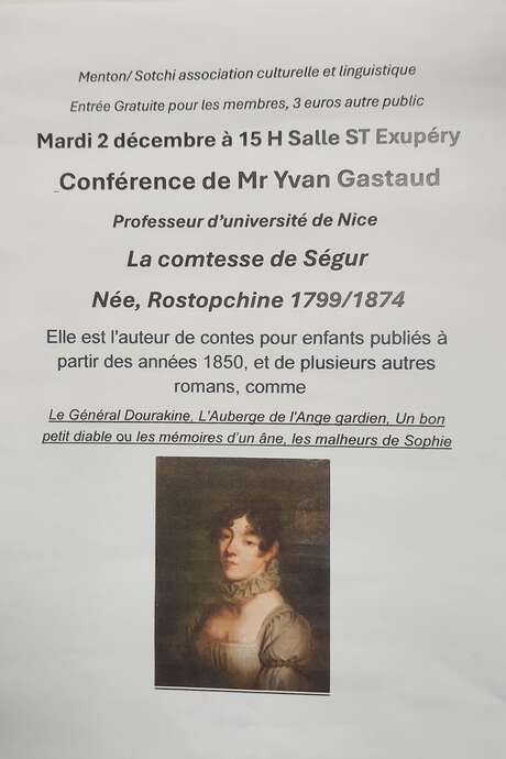 Conférence de Mr. Yvan Gastaud