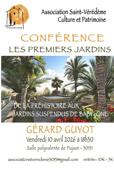 Conférence «Les premiers jardins : de la préhistoire aux jardins suspendus de Babylone»