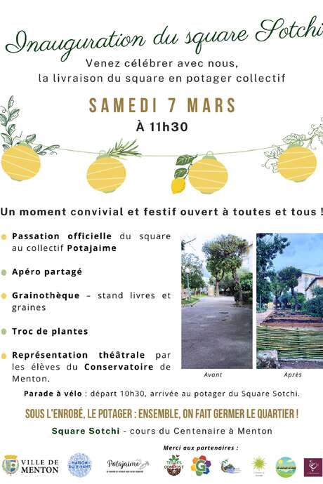 Inauguration du square Sotchi