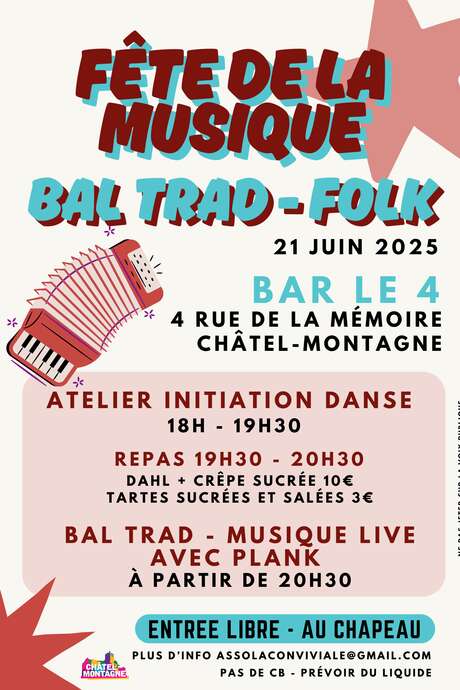 Bal Trad-Folk pour la fête de la musique