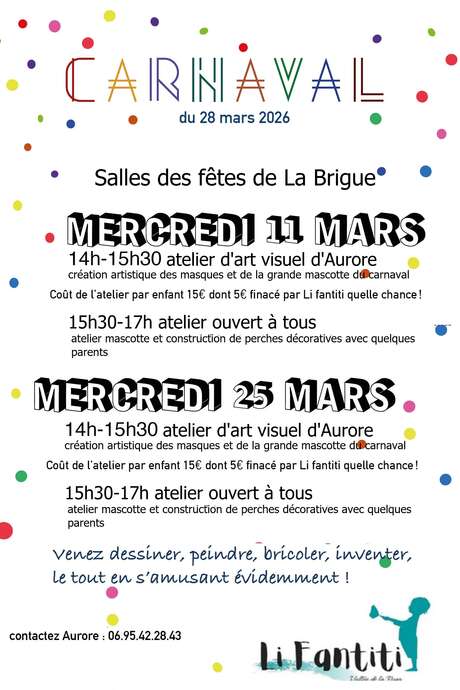 Atelier décoration carnaval