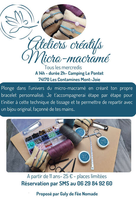 Atelier créatif micro-macramé