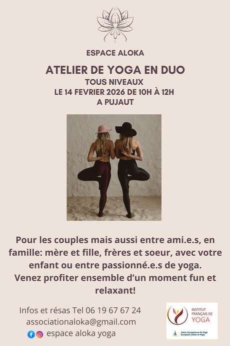 Atelier de yoga en duo