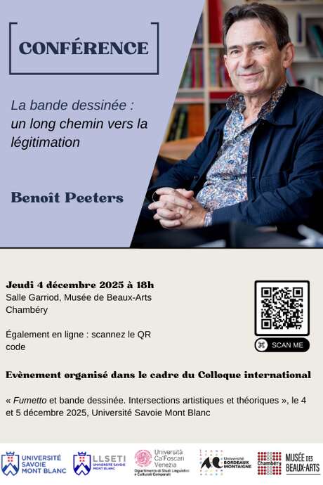 Conférence de Benoît Peeters : La bande dessinée, un long chemin vers la légitimation