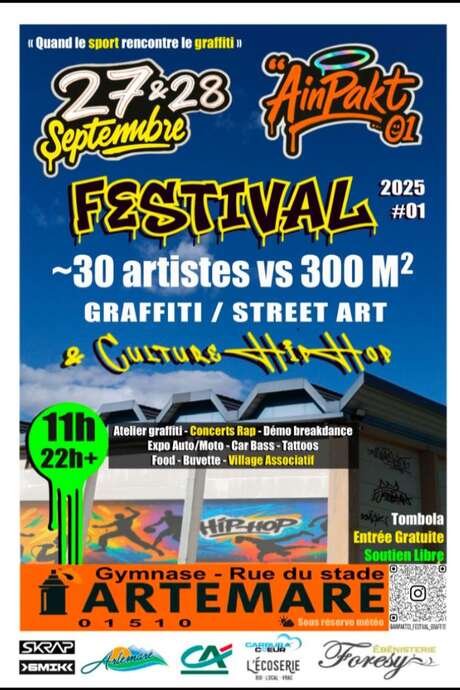 Festival AinPakt01 : graffiti, street art et culture hip hop