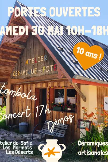 Portes Ouvertes et 10 ans de l'Atelier de Sofie