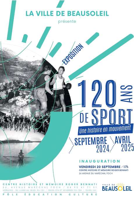 Exposition 120 ans de sport à Beausoleil