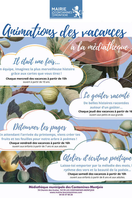 Goûter raconté à la médiathèque