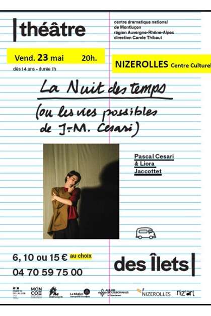 Représentation théâtrale "La Nuit des temps"