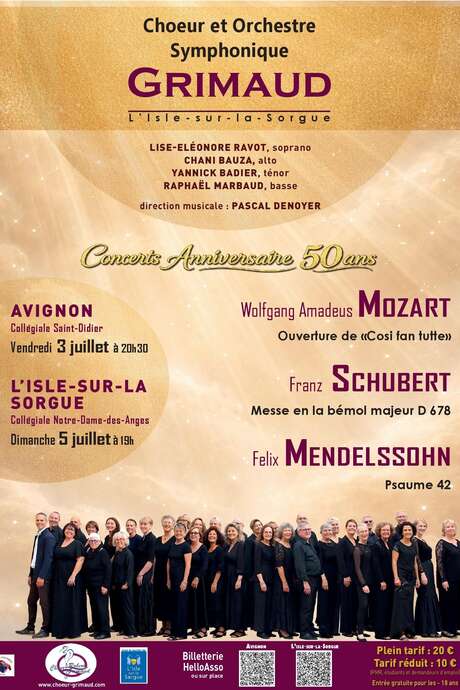 Les 50 ans du Chœur et Orchestre Symphonique Grimaud