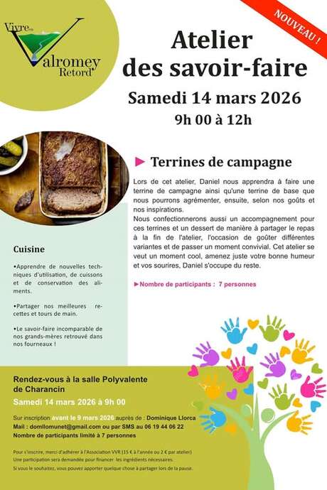 Atelier des savoir-faire : fabriquer ses terrines