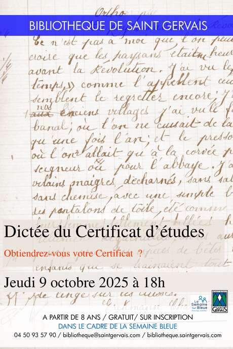Certificate of Studies dictation
