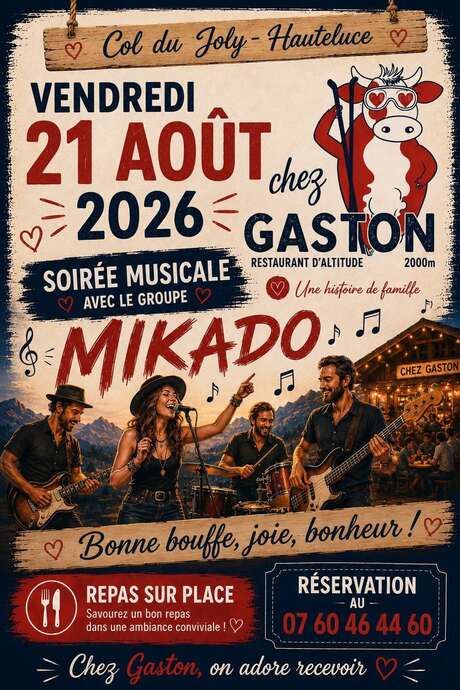 Soirée musicale avec le groupe Mikado