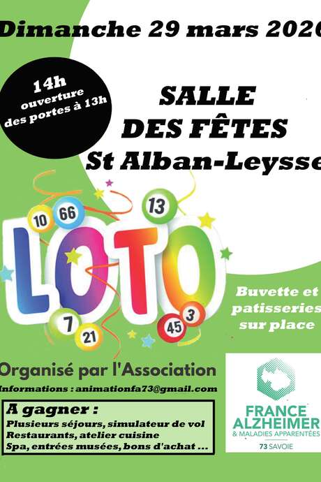 Grand Loto au profit de France Alzheimer Savoie