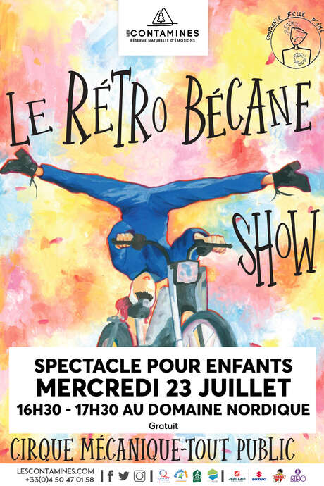 Spectacle pour enfants : "Rétro bécane show" de la Compagnie belle d'âme