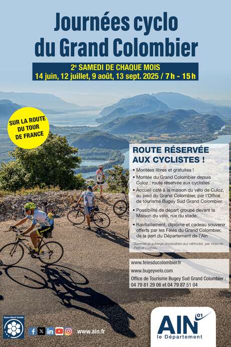 Car-free cycling day on Grand Colombier: July