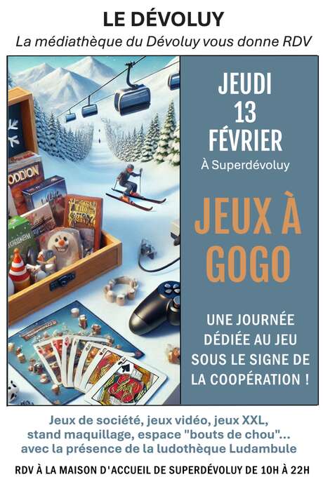 Journée jeux à gogo avec la médiathèque