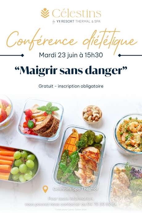 Conférence diététique - Maigrir sans danger