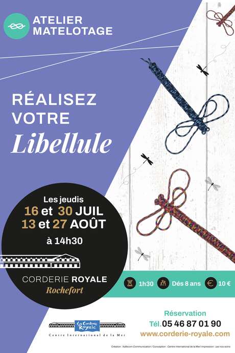 Atelier matelotage : Libellule