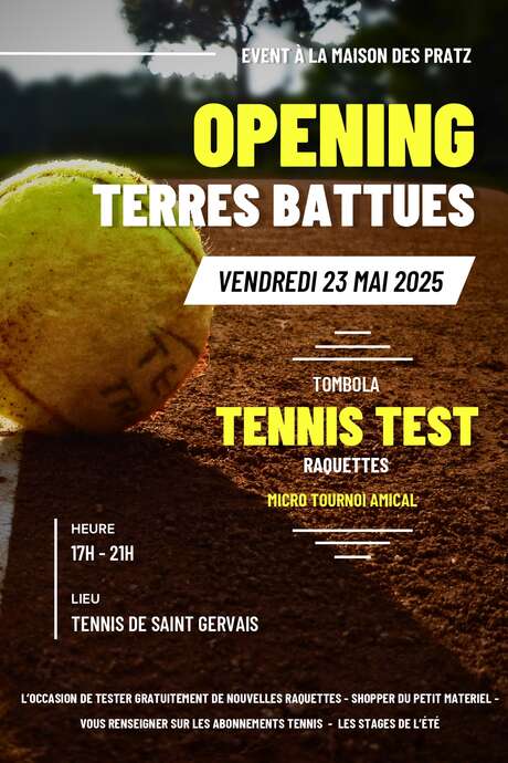 Opening Terres Battues
