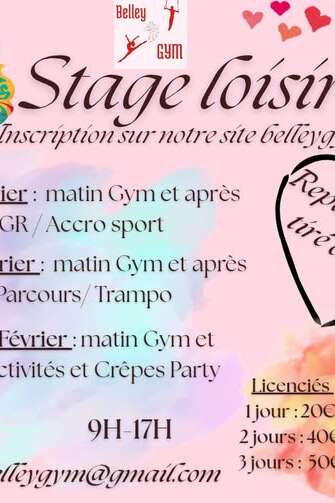 Stage loisirs de gymnastique pour les 6 - 17 ans