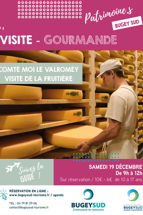 Visite gourmande : Comté moi le Valromey, visite découverte de la Fruitière du Valromey