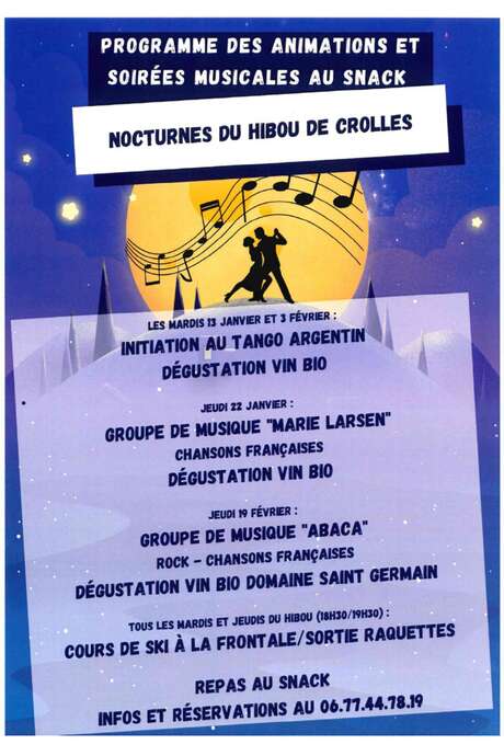 Soirée tango argentin et nocturne de Crolles