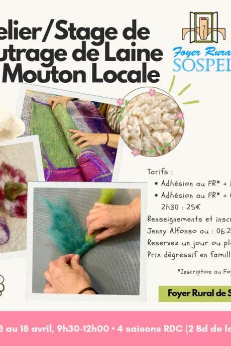 Workshop/Praktikum zum Filzen von lokaler Schafwolle