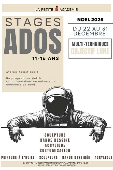 Stage ados à La petite Académie