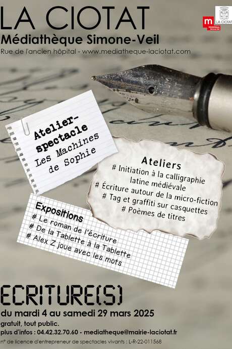 Exposiciones y talleres Ecriture(s)