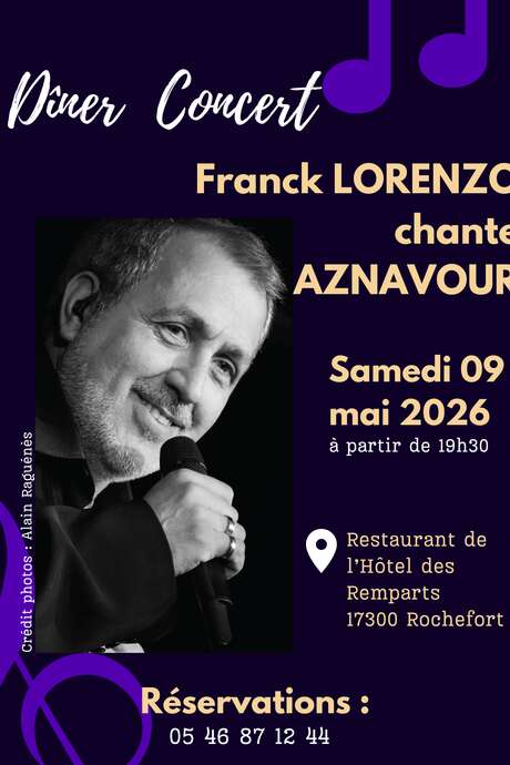 Besonderes Charles-Aznavour-Dinnerkonzert mit Franck LORENZO