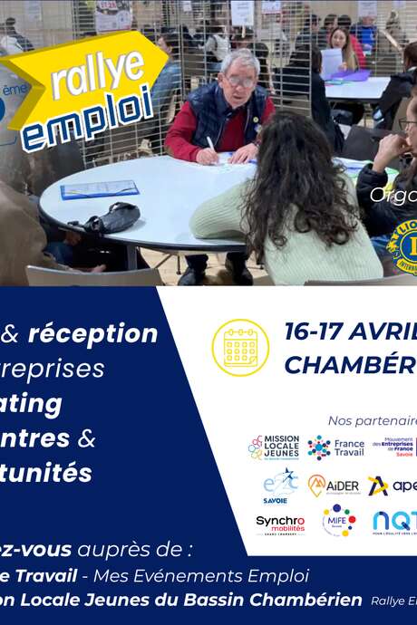 Rallye Emploi Chambéry 2026 : Rencontre avec les entreprises du bassin chambérien