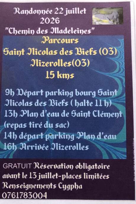 Randonnée Le Chemin des Madeleines