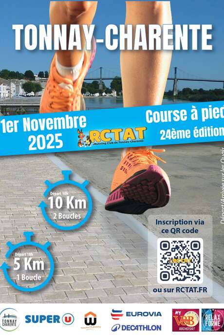 Laufen: 10 km von Tonnay-Charente