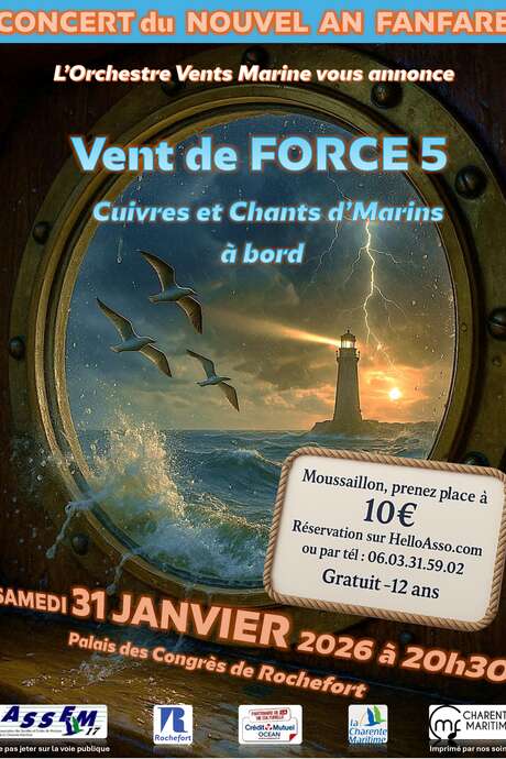 Brass, percussion and sea shanties concert