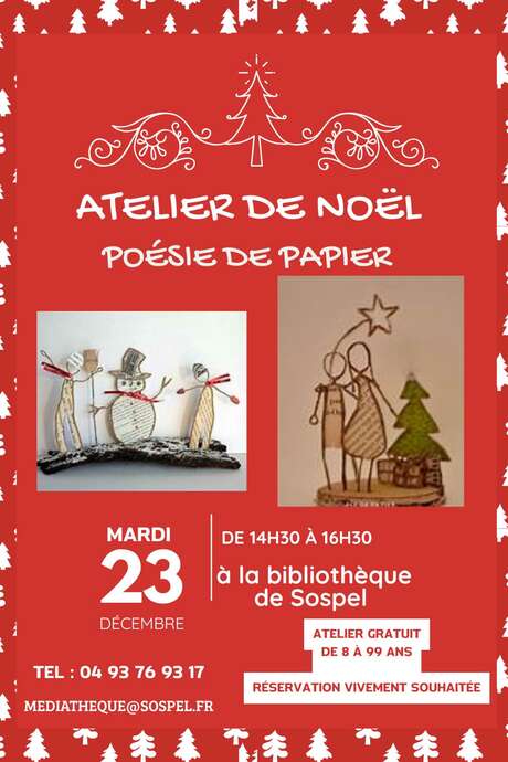 "Paper poetry" Christmas workshop