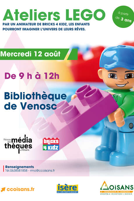 Lego workshop at the Venosc library