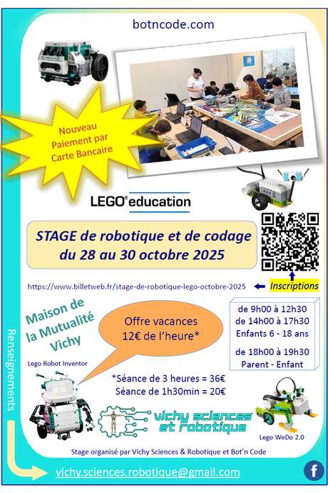 Stage de robotique automne 2025