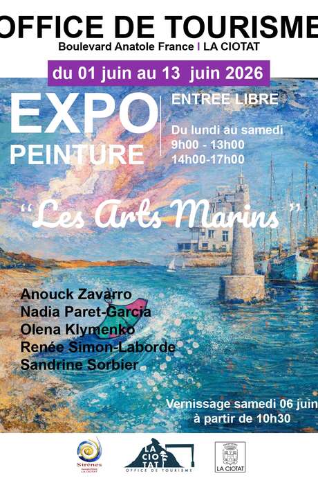 Mostra di pittura Les Arts Marins a cura dell'associazione Sirènes