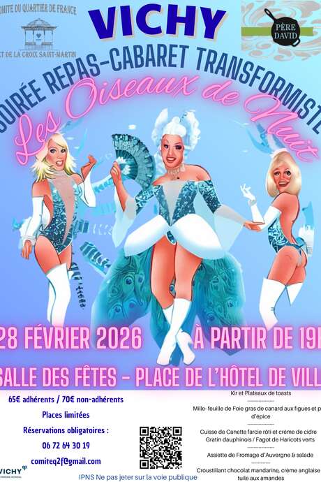 Soirée repas-cabaret transformiste