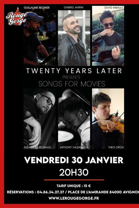 Twenty Years Later en concert / Songs for movies