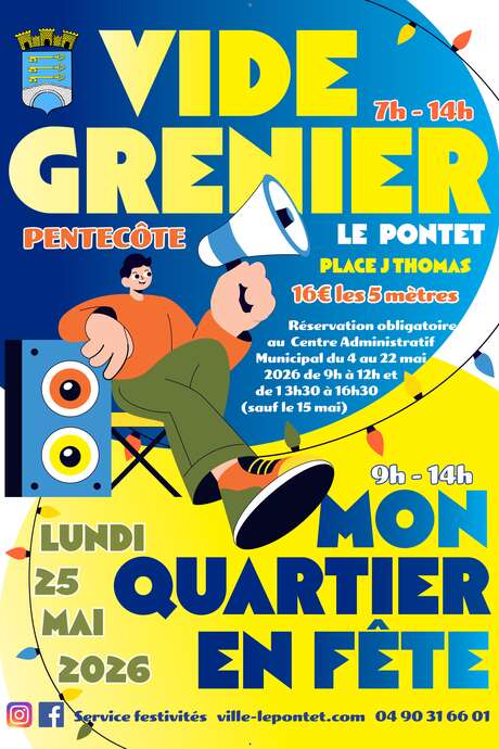 Mon quartier en fête et vide grenier de Pentecôte