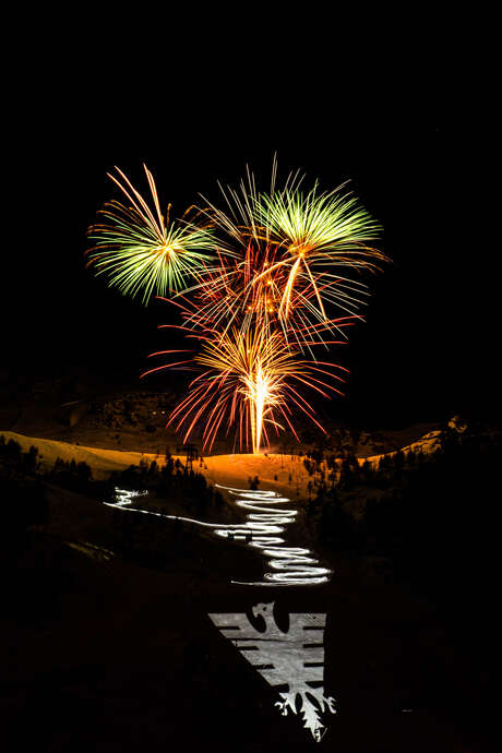 Torchlight descent & Fireworks