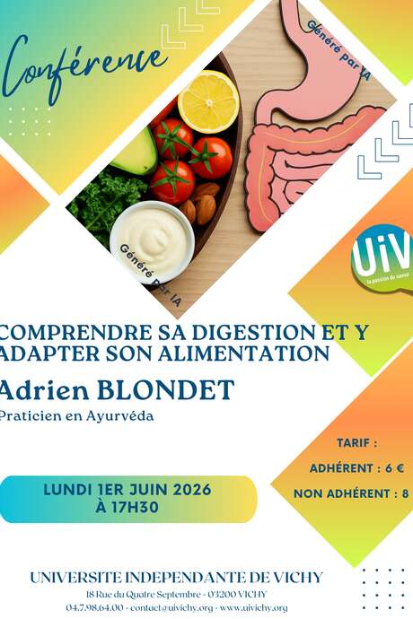 Conférence "Comprendre sa digestion et y adapter son alimentation"