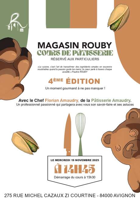 Cours de pâtisserie