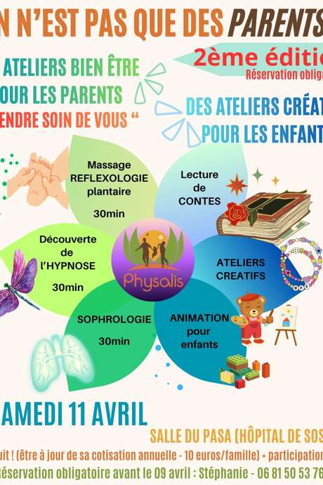 Atelier Physalis : On n'est pas que des parents !