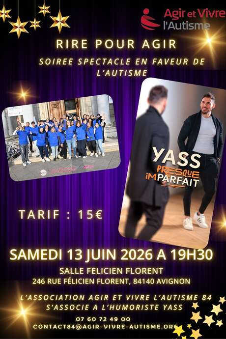 Rire pour agir - Soirée spectacle en faveur de l'autisme