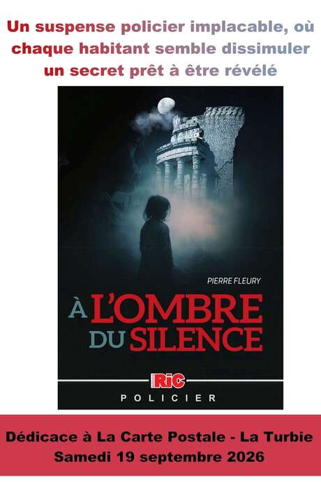 Dédicace du roman "À l'ombre du silence" par l'auteur Pierre Fleury