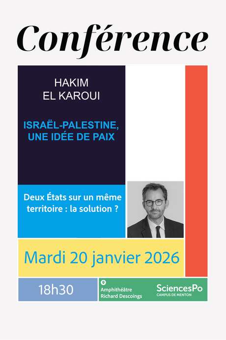 Conférence Hakim El Karoui: Israël-Palestine, une idée de paix